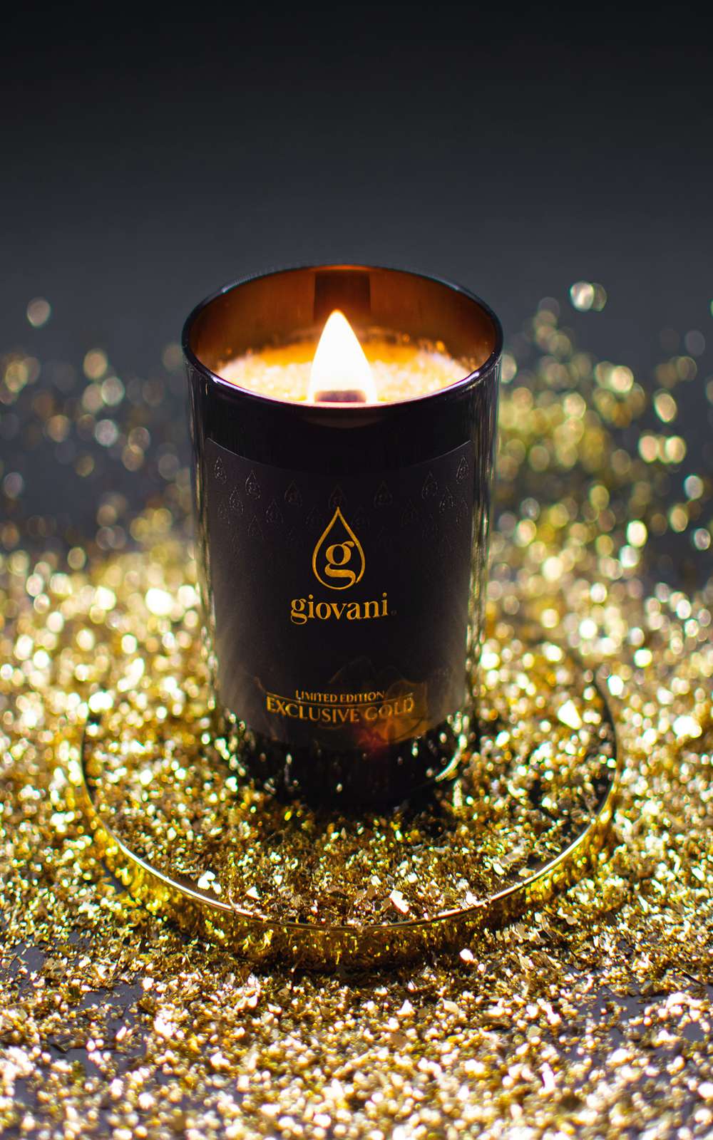 Świeca zapachowa z trzeszczącym knotem Exclusive Gold